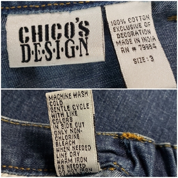 Vintage Y2K Chico's Design Beaded Embellished Jeans - Picture 16 of 16